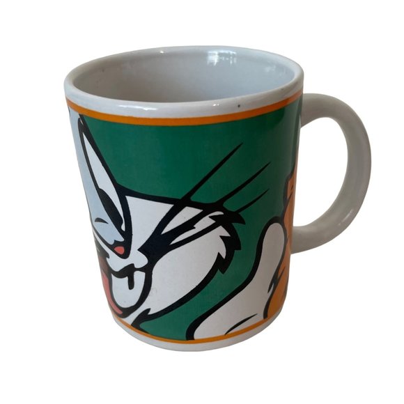 Vintage Bugs Bunny Looney Tunes Mug 3.5" x 3" Warner Brothers 2000 - Picture 1 of 6